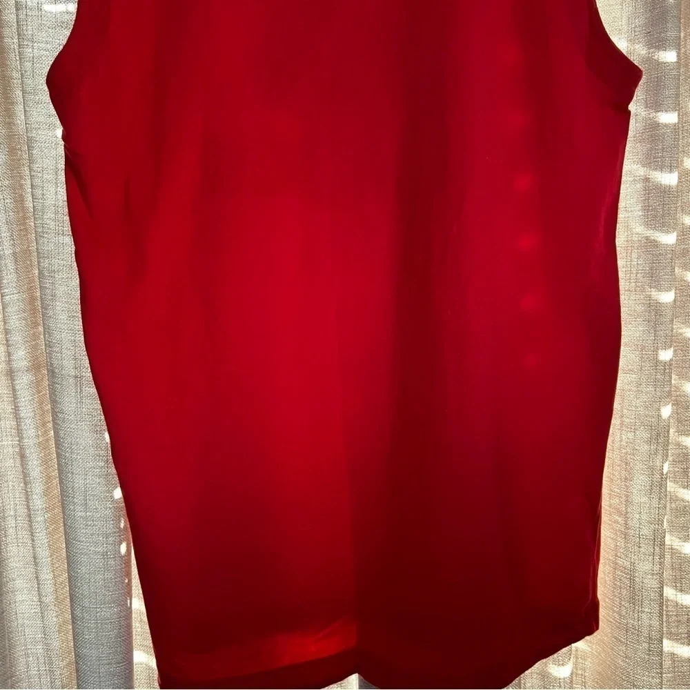 Adidas Red Americana Logo Tank with Contrast Stitching Size Small